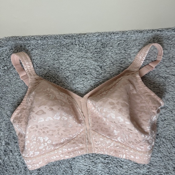 Lot Of 4 Wireless Wire Free Bras Various Colors (2 Glamorise brand) Sz 40G - Picture 5 of 15